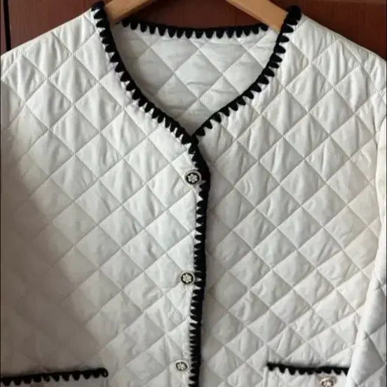 [BUNJANG] Ivory Quilting Jacket / 아이보리 퀼팅 자켓