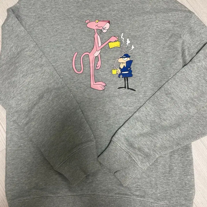 [BUNJANG] SPAO Pink Panther Sweatshirt / 스파오 핑크팬더 맨투맨