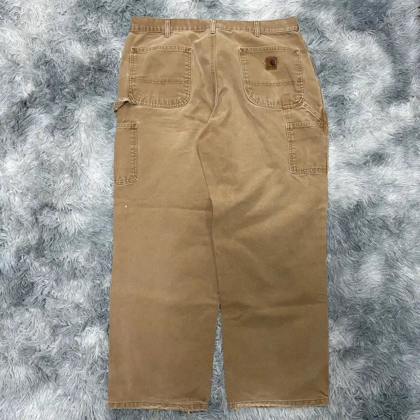 [BUNJANG] Vintage Carhartt B11 Tan Single Knee Baggy Carpenter Pants / 빈티지 칼하트 B11 TAN 싱글니 배기 카펜터 팬츠