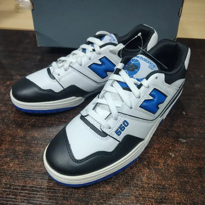 [BUNJANG] New Balance 550 Sneakers (White/Blue/Black) / 280 새상품 뉴발란스 550 모델
