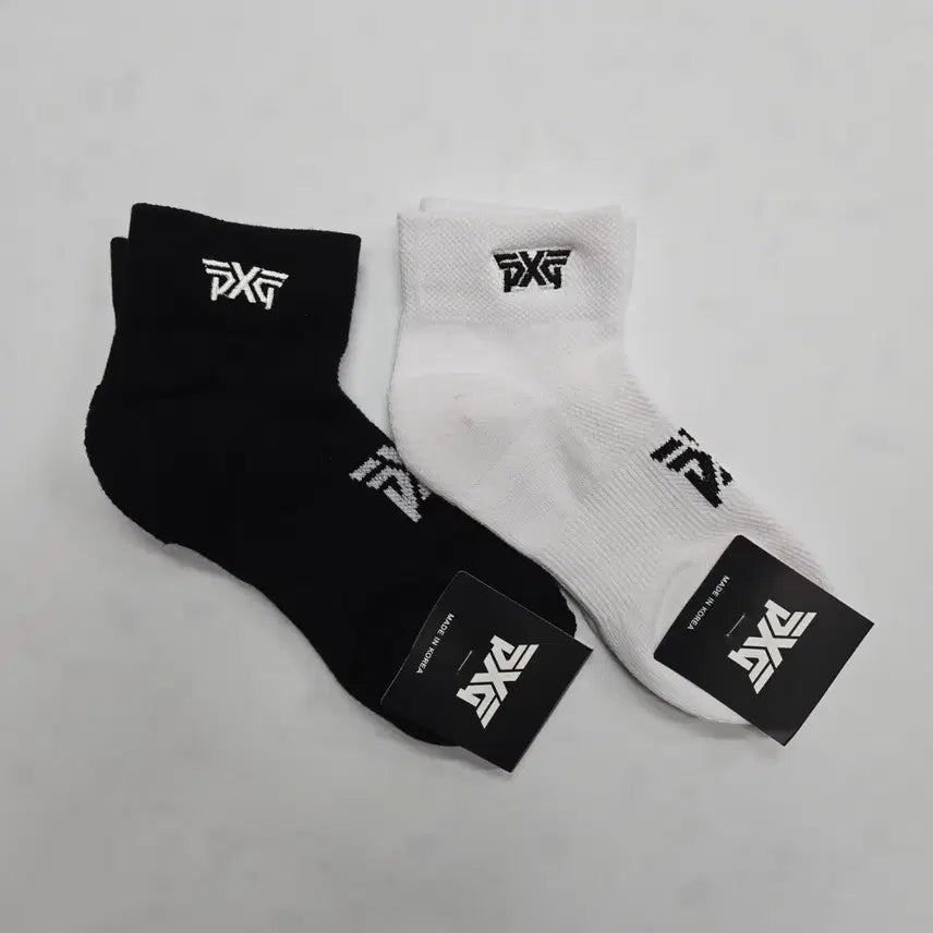 [BUNJANG] PXG Golf Socks 8-Pair Pack / PXG 골프 양말 블랙/화이트 8켤레