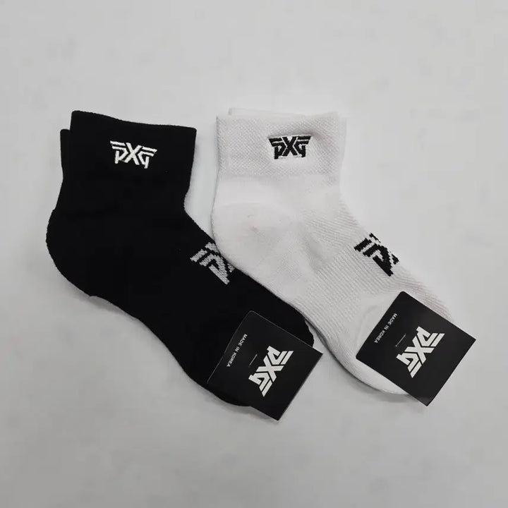 [BUNJANG] PXG Golf Socks 8-Pair Pack / PXG 골프 양말 블랙/화이트 8켤레