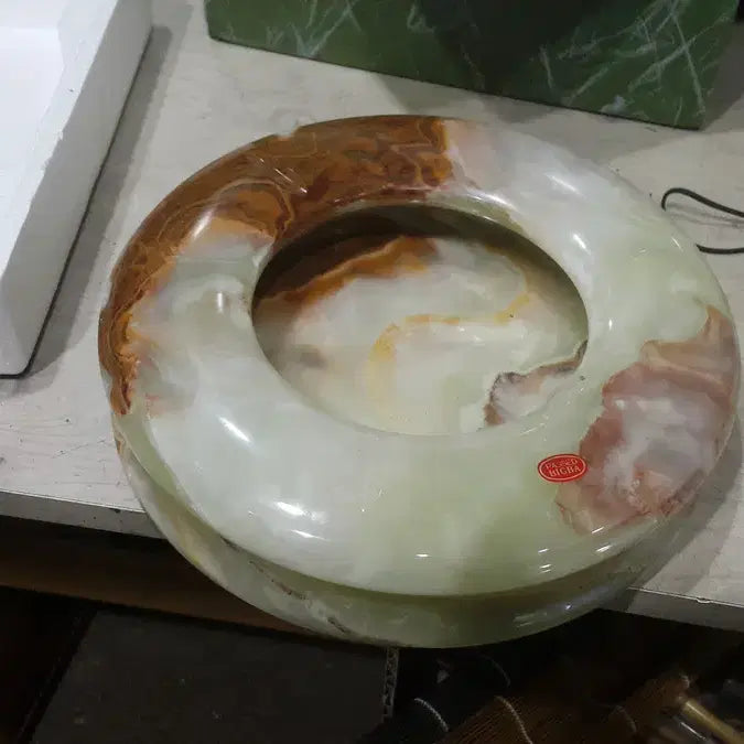 [BUNJANG] Large Jade Ashtray / 미사용 대형 옥돌 재떨이