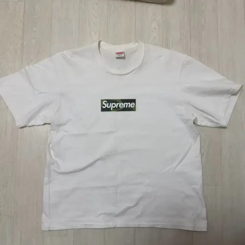 [BUNJANG] Supreme Box Logo T-Shirt White / 슈프림 박스 로고 티셔츠 화이트 23FW