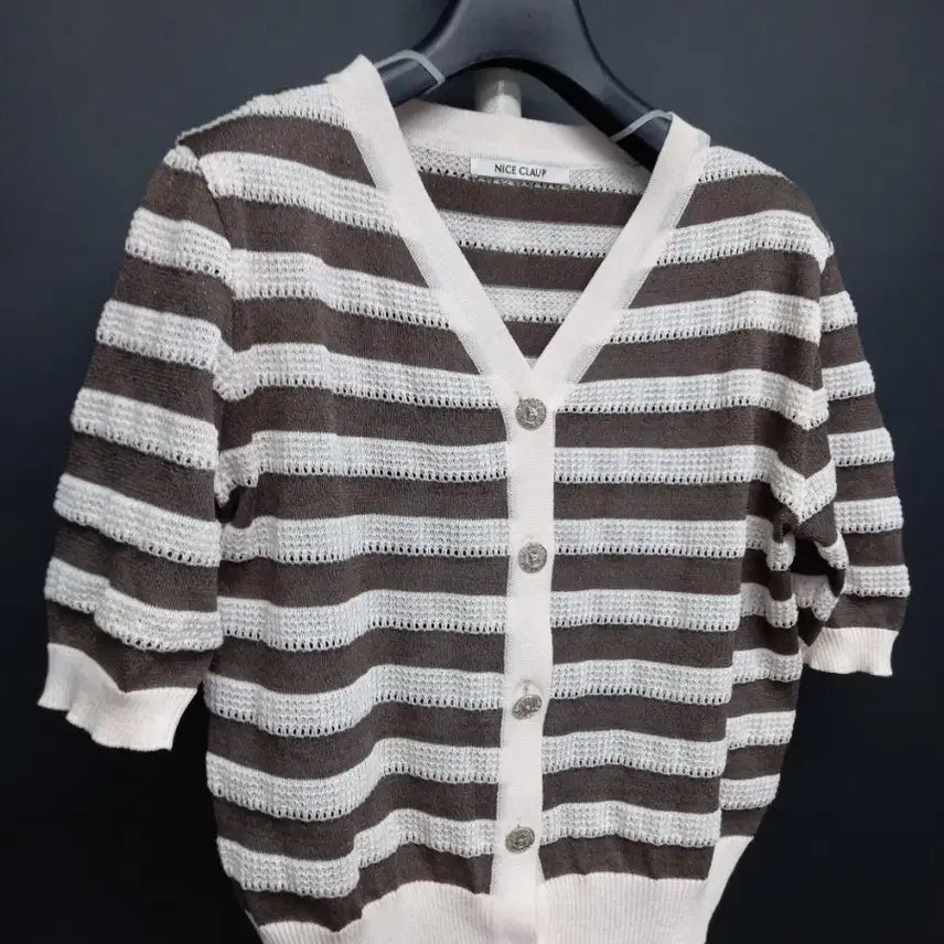 [BUNJANG] Nice Claup Spring/Summer Acrylic Blend Short Cardigan (Free Size) / 새 나이스클랍 춘하 숏 반발가디건 F 33-66