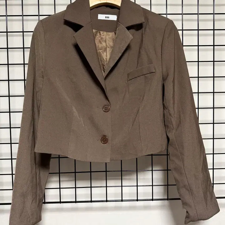 [BUNJANG] Mimi Brown Cropped Jacket / mimi 브라운 크롭 자켓