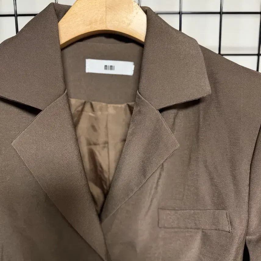 [BUNJANG] Mimi Brown Cropped Jacket / mimi 브라운 크롭 자켓