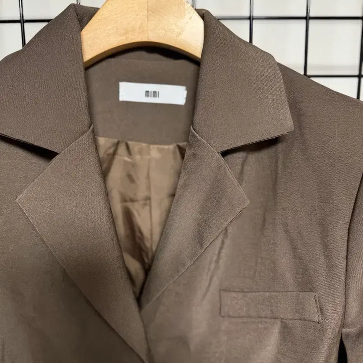 [BUNJANG] Mimi Brown Cropped Jacket / mimi 브라운 크롭 자켓