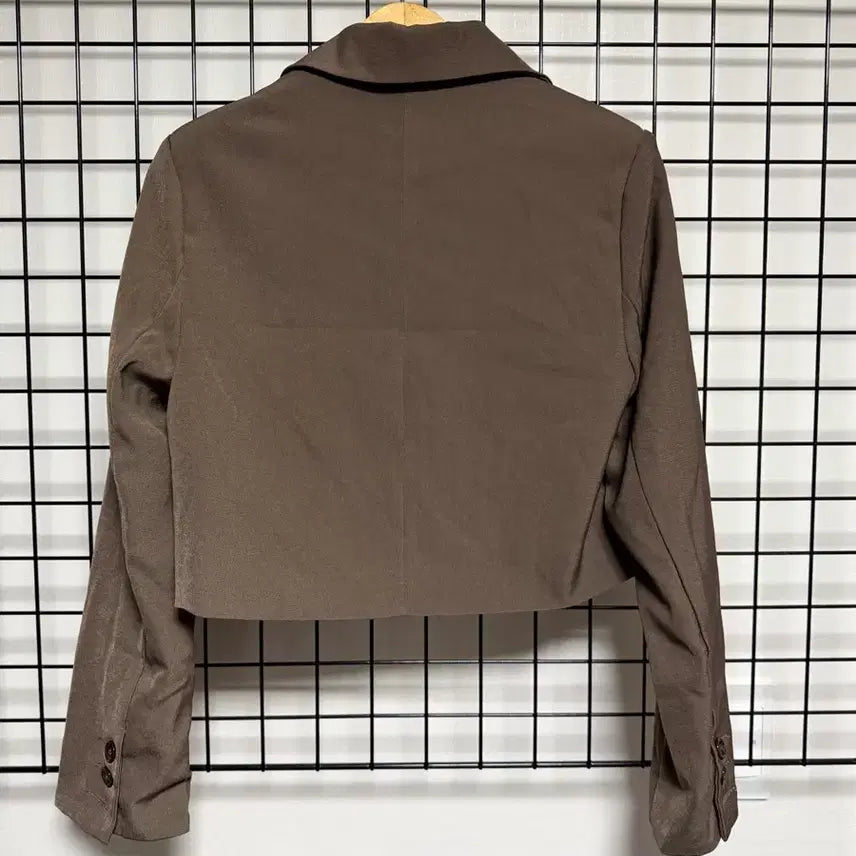 [BUNJANG] Mimi Brown Cropped Jacket / mimi 브라운 크롭 자켓