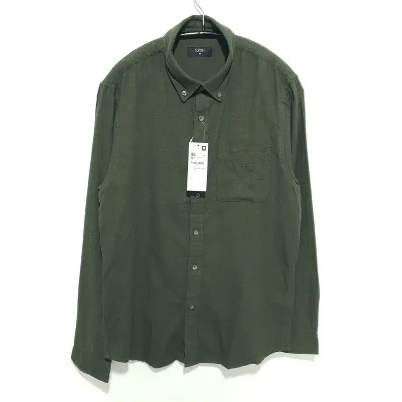 [BUNJANG] TOPTEN Flannel Button Down Shirt / 탑텐 플란넬 버튼 다운 셔츠 95_M1710