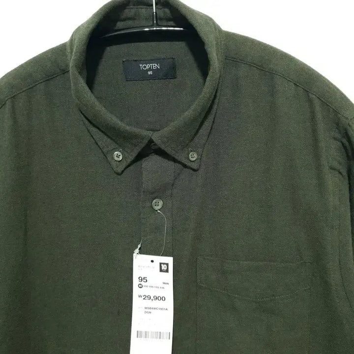 [BUNJANG] TOPTEN Flannel Button Down Shirt / 탑텐 플란넬 버튼 다운 셔츠 95_M1710