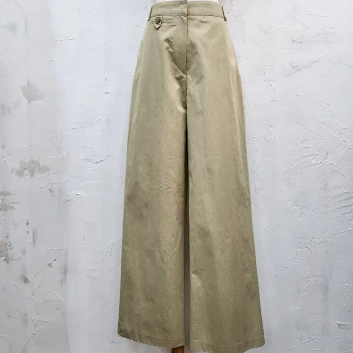 [BUNJANG] Beige Anorak Wide Pants / 베이지색아노락 와이드 팬츠