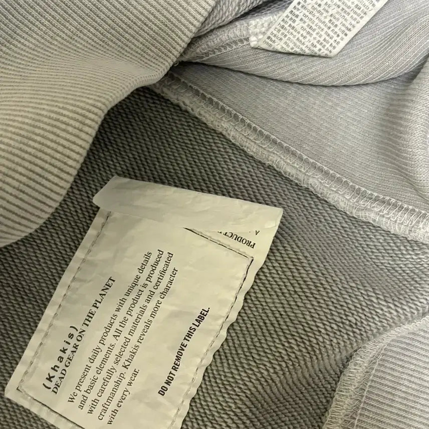 [BUNJANG] Khakis Pocket Crewneck Sweatshirt Size 0 / 카키스 포켓 크루넥 맨투맨 0사이즈
