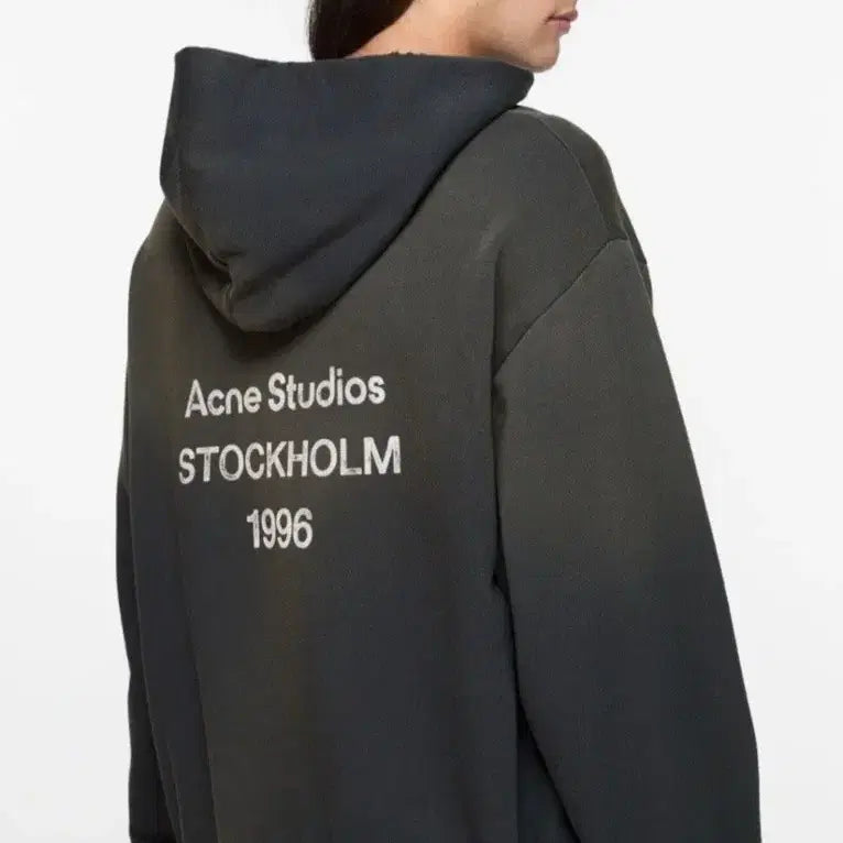 [BUNJANG] Acne Studios Logo Hoodie Sweater Black M, L / [구매] 아크네스튜디오 / 로고 후드 스웨터 블랙 M, L