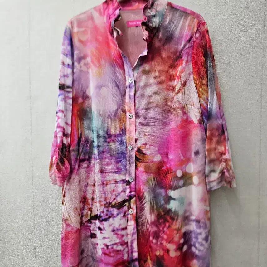 [SOLD OUT] 부르다문 쉬폰롱셔츠블라우스 66~77