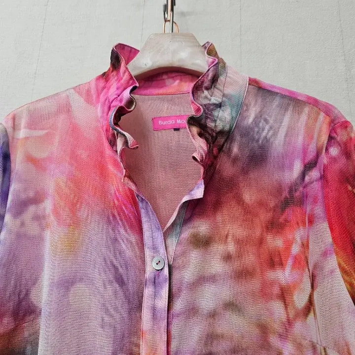[SOLD OUT] 부르다문 쉬폰롱셔츠블라우스 66~77