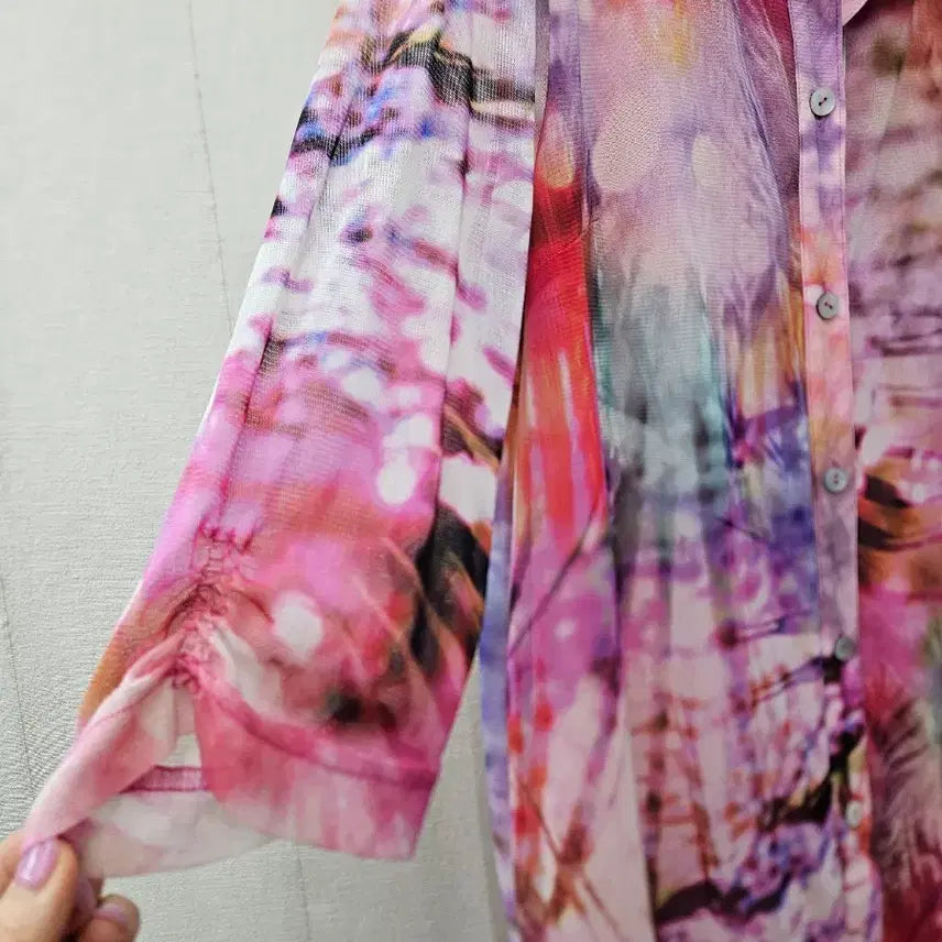 [SOLD OUT] 부르다문 쉬폰롱셔츠블라우스 66~77