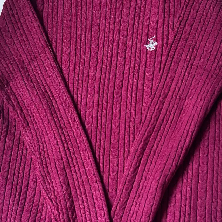 [BUNJANG] Beverly Polo Knit Wine 110 / 비버리 폴로 니트 판매합니다