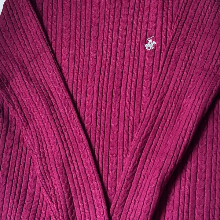 [BUNJANG] Beverly Polo Knit Wine 110 / 비버리 폴로 니트 판매합니다