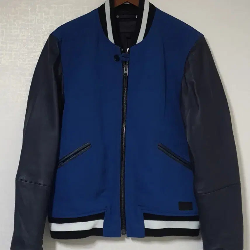[BUNJANG] Coach Leather Varsity Bomber Jacket / COACH 코치 양가죽 바시티 점퍼 M 95 100
