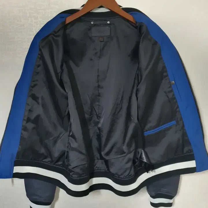 [BUNJANG] Coach Leather Varsity Bomber Jacket / COACH 코치 양가죽 바시티 점퍼 M 95 100