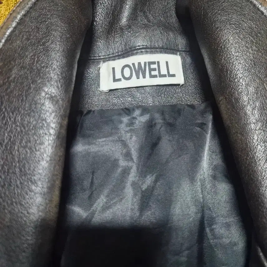 [BUNJANG] LOWELL Brown Leather Jacket / LOWELL 로웰 브라운 레더 자켓