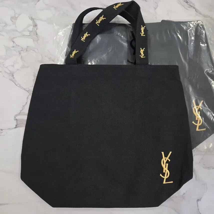 [BUNJANG] Saint Laurent Black Logo Tote Bag / 입생로랑 블랙 로고 토트백 새상품