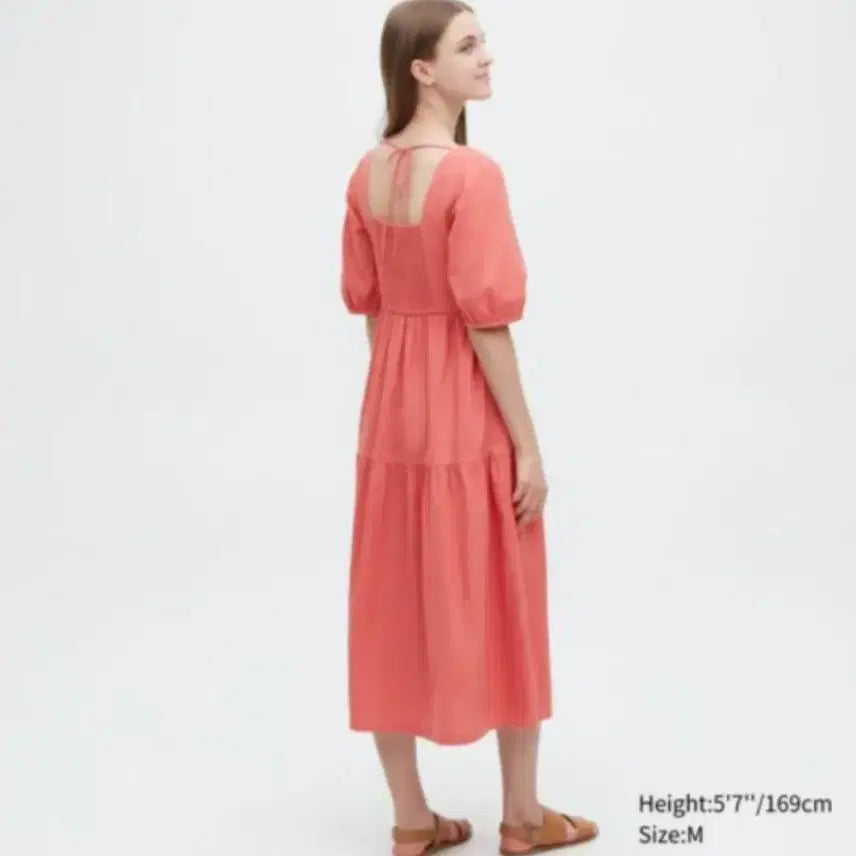 [BUNJANG] Uniqlo Linen Blending Dress / 유니클로 정품 리넨셔링 원피스
