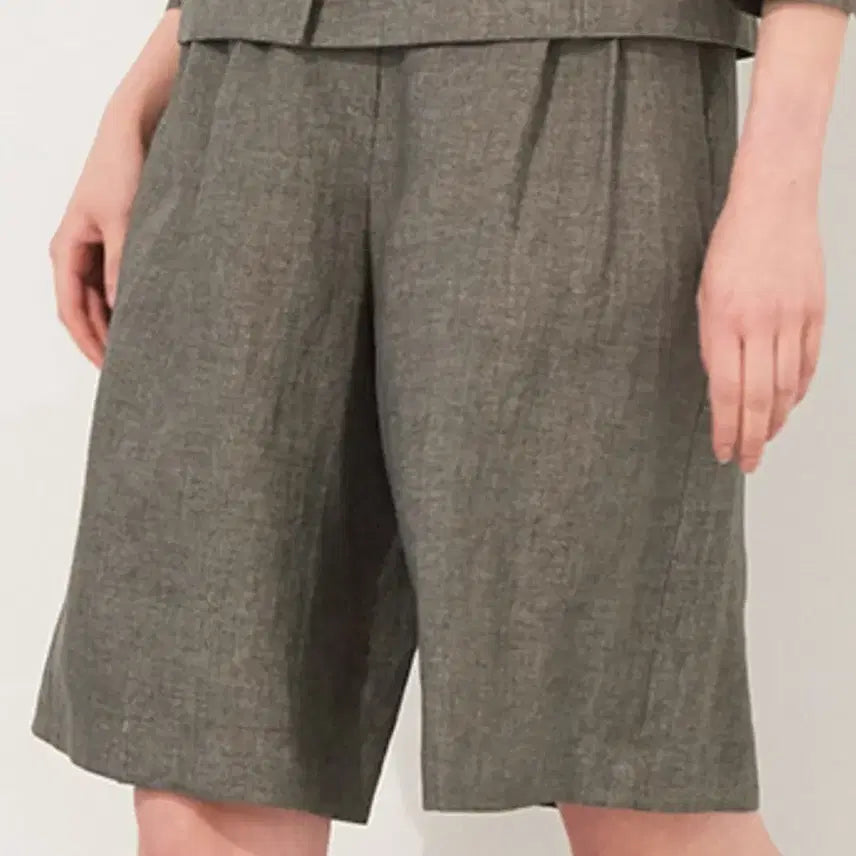[BUNJANG] Time Linen Blend Half Pants / 한섬 타임 2022 린넨 블렌드 하프 팬츠 61-90사이즈