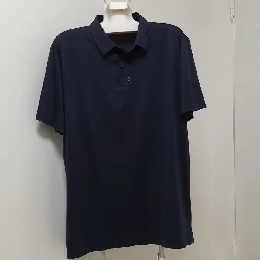 [BUNJANG] Polo Spandex Regular Fit Short Sleeve T-Shirt Navy Men&