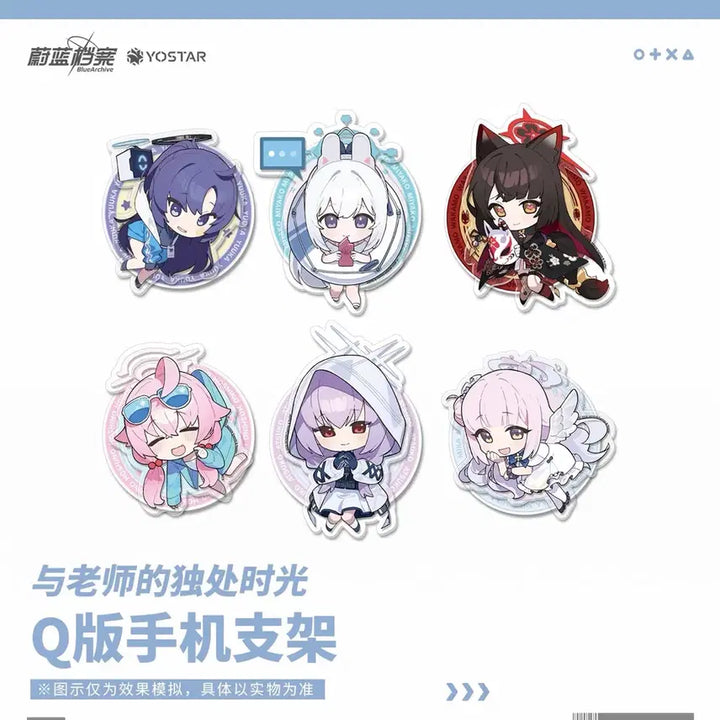 [BUNJANG] Blue Archive Official Smartphone Grip Tok (Set of 6) / [예약공구] 블루아카이브 공식 스마트폰 그립톡 6종