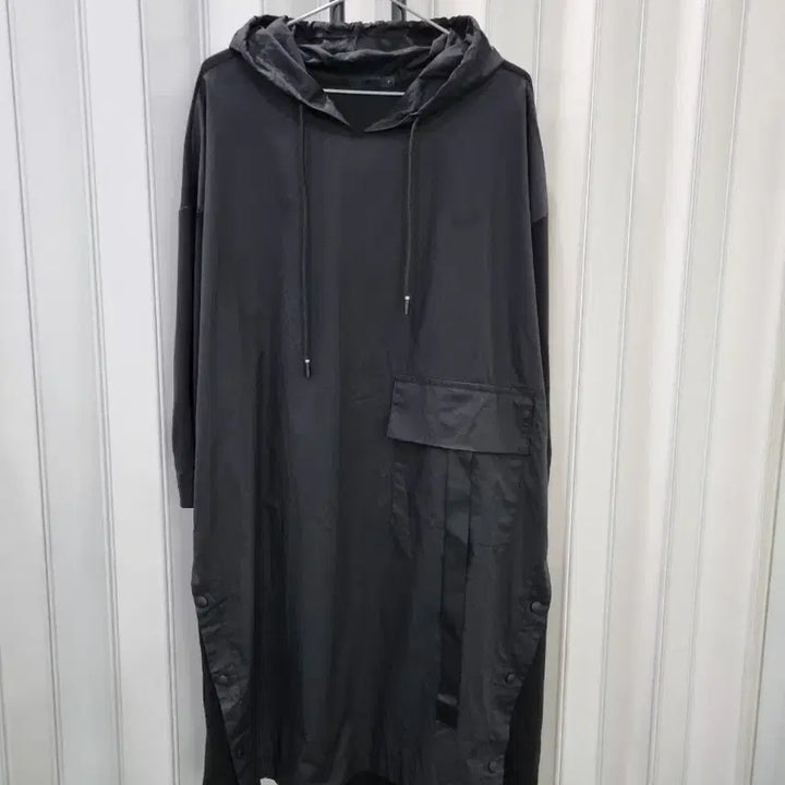 [SOLD OUT] 블랙 롱 후드 원피스