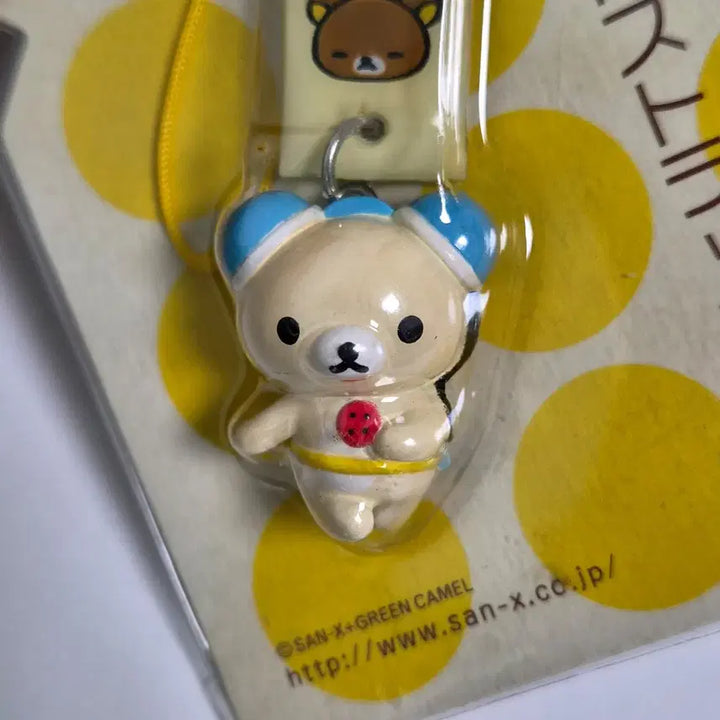 [BUNJANG] San-X Rilakkuma Vintage Strap Keychain Set / 산엑스 리락쿠마 스트랩 키링 고전 빈티지 2종세트