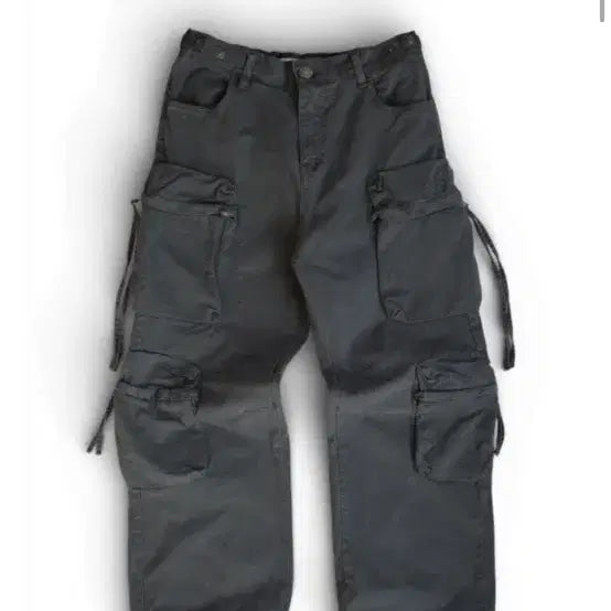 [BUNJANG] IZIZ Zippo Cargo Pants Charcoal / 이즈이즈 zippo cargo pants 차콜