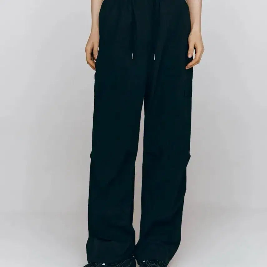 [BUNJANG] Giordano Black Cargo Jogger Training Pants / 지오다노 블랙 카고 조거 트레이닝 바지