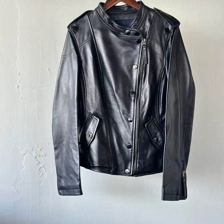 [BUNJANG] Single Rider Leather Jacket / 싱글 라이더 가죽자켓