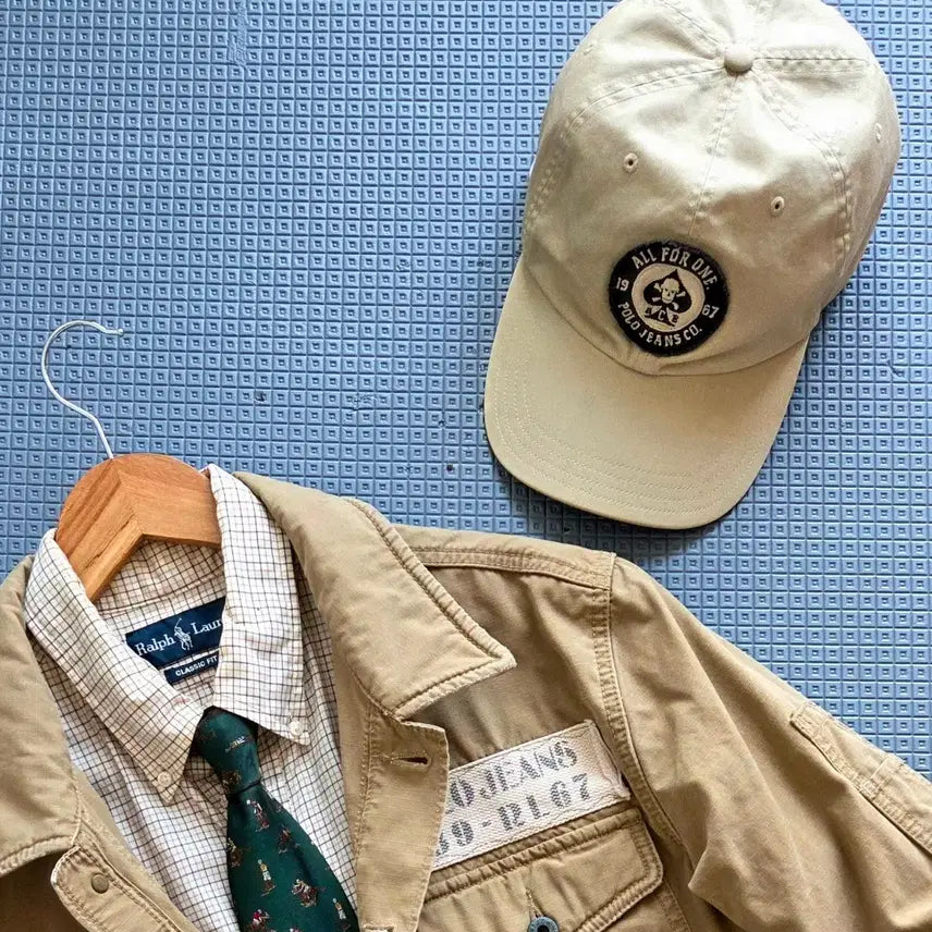 [BUNJANG] Polo Ralph Lauren Military Patch Trucker Ball Cap / 폴로 랄프로렌 밀리터리 패치 트러커 볼캡