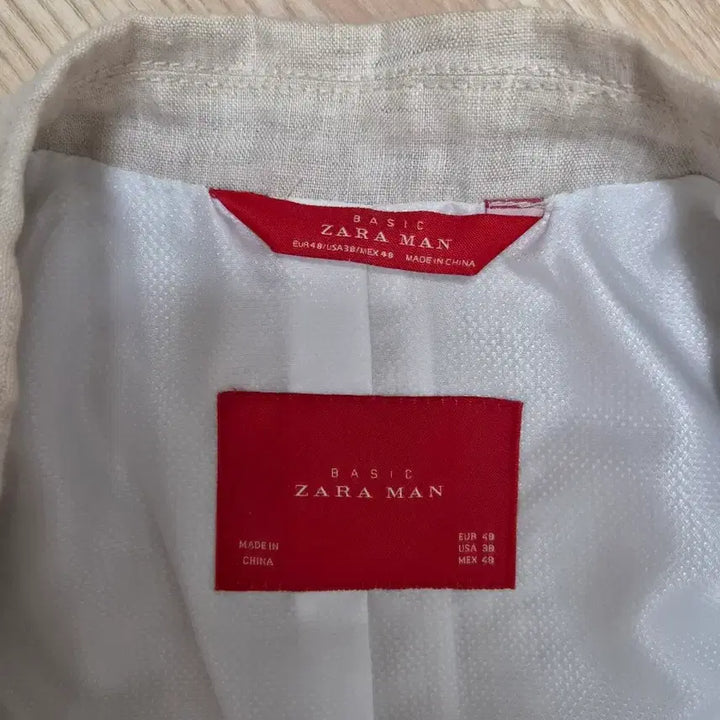 [SOLD OUT] (새상품) 자라 ZARA MAN 베이지 린넨 블레이저
