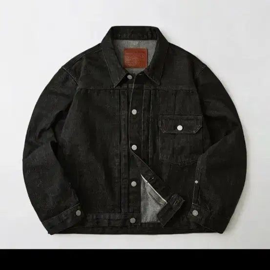 [BUNJANG] Outstanding Black Denim Jacket / 아웃스텐딩 데님자켓