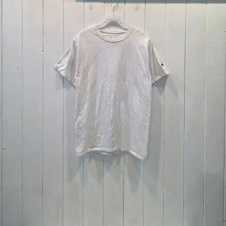 [BUNJANG] Champion White Short-Sleeve T-Shirt / Champion [챔피온] 반팔티