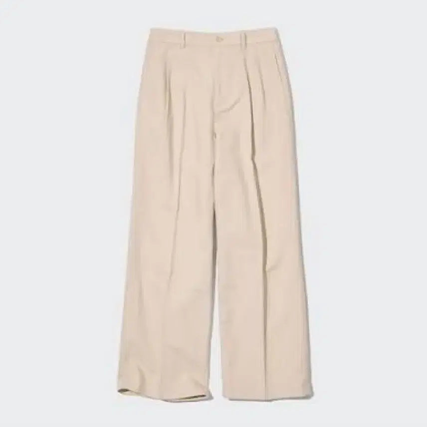 [BUNJANG] Uniqlo Linen Pintuck Wide Pants / 유니클로 정품 린넨 핀턱 와이드 팬츠