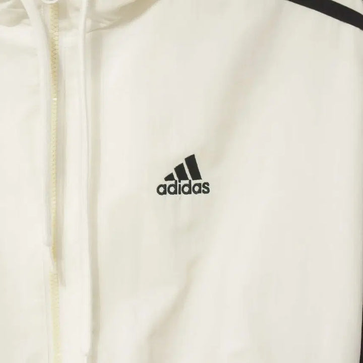 [BUNJANG] Adidas White Windbreaker Hooded Jumper Women&