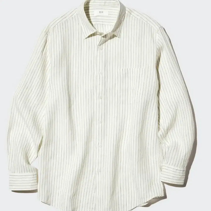 [BUNJANG] Uniqlo Striped Linen Shirt XL / 유니클로 스트라이프 린넨셔츠 XL