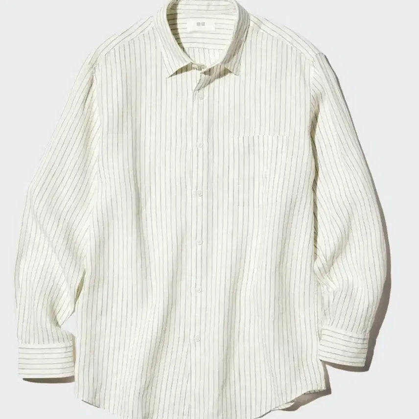 [BUNJANG] Uniqlo Striped Linen Shirt XL / 유니클로 스트라이프 린넨셔츠 XL