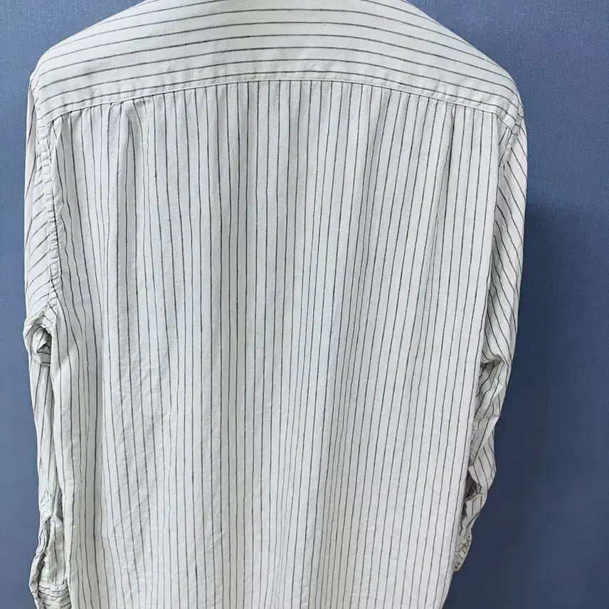 [BUNJANG] Uniqlo Striped Linen Shirt XL / 유니클로 스트라이프 린넨셔츠 XL