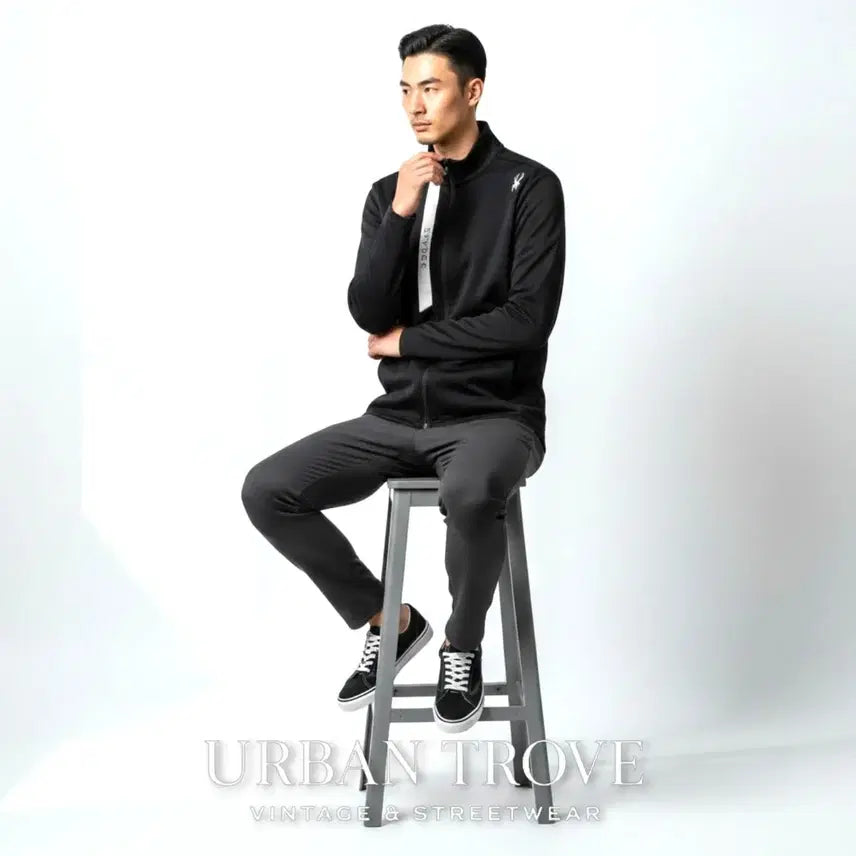 [BUNJANG] Spyder Performance Full Zip Training Jacket Black XL (105) / 스파이더 트레이닝 집업 블랙 XL 105