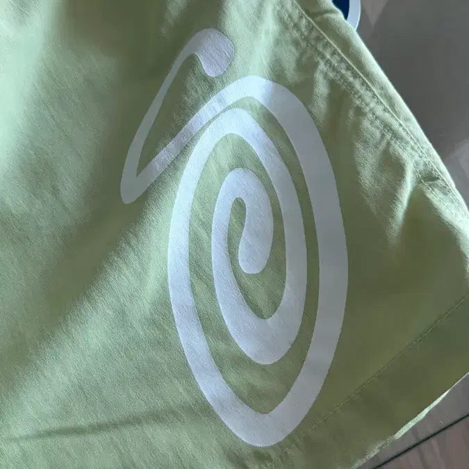 [BUNJANG] Stussy S Logo Water Shorts Lime L / 스투시 S로고 워터쇼츠 라임