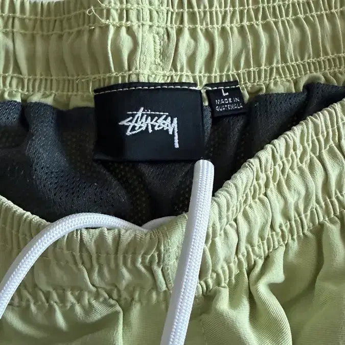 [BUNJANG] Stussy S Logo Water Shorts Lime L / 스투시 S로고 워터쇼츠 라임