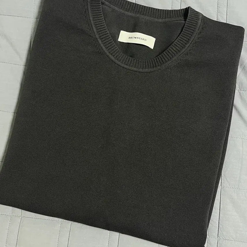 [BUNJANG] Brown Yak Washed Cotton Knit / 브라운야드 워시드 코튼니트