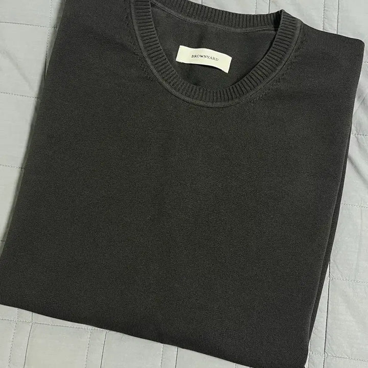 [BUNJANG] Brown Yak Washed Cotton Knit / 브라운야드 워시드 코튼니트